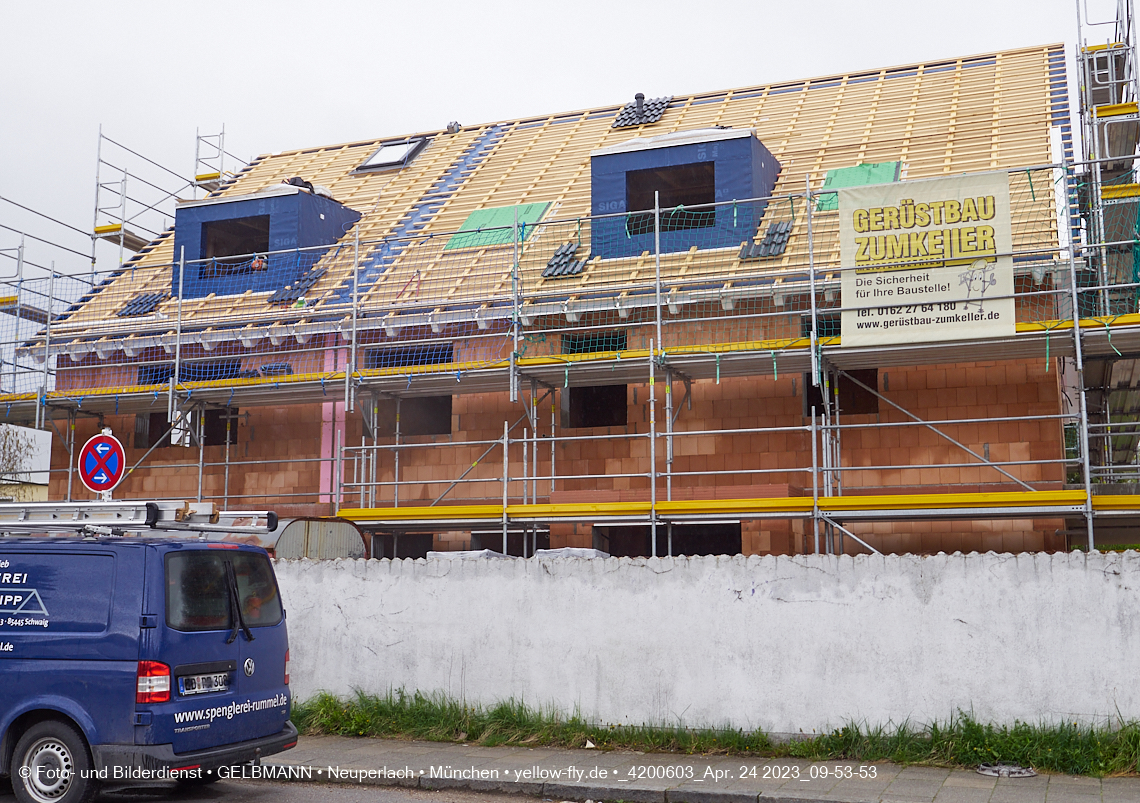 24.04.2023 - Baustelle Niederalmstraße 16 in Neuperlach